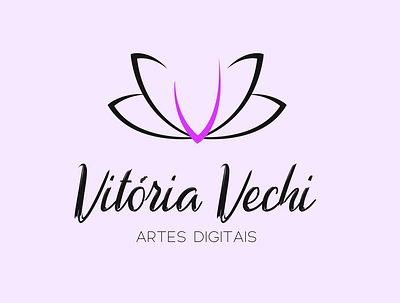 VITÓRIA VECHI LOGO branding design digital art flora flower graphic design icon illustration illustrator logo minimal planta