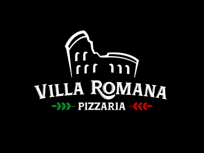 Villa Romana Pizzaria Logo By Phastdesign On Dribbble