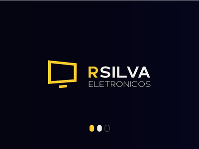 RSILVA ELETRONICOS LOGO branding design graphic design icon illustration illustrator logo minimal store vector web