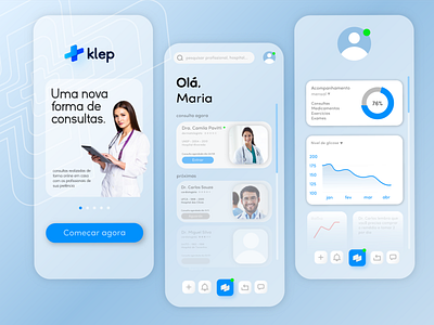 klep appdesign app appdesign branding design doctor heath icon logo medical app minimal ui web webdesign