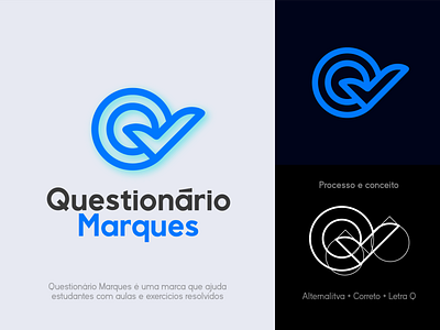 Questionário Marques branding design graphic design icon illustration illustrator logo minimal question study web