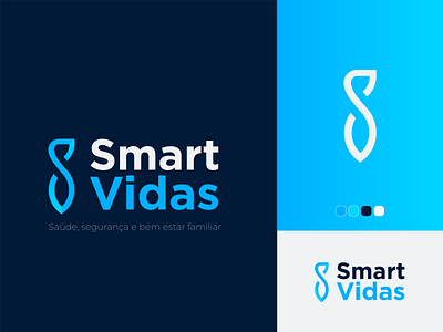 SmartVidas Logo branding design family graphic design health icon illustration logo minimal safe safety