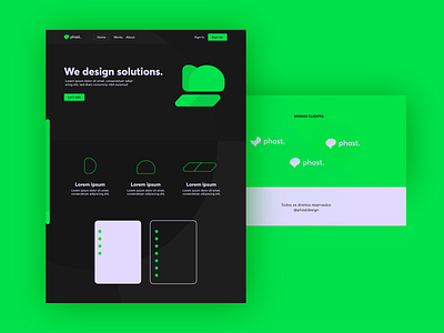 UI UX design of phastdesign branding motion graphics ui ux webdesign