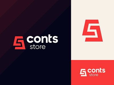 contstore logo branding design graphic design icon illustration logo minimal