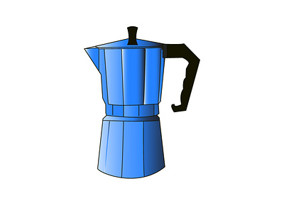 Moka Pot Illustration ☕️ adobe illustrator graphic design illustraion