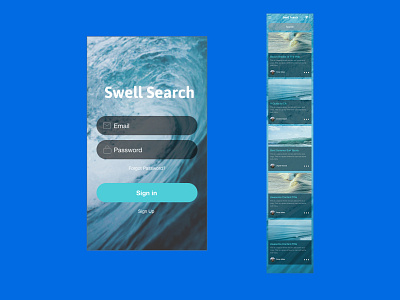 Mobile Surf APP app design ui ux webdesign
