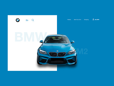 BMW Page Design bmw landing page ux web design