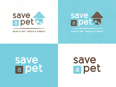 Save-A-Pet Logo logo branding pets save a pet animal rescue animal shelter animal adoption