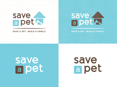 Save-A-Pet Logo animal adoption animal rescue animal shelter branding logo pets save a pet