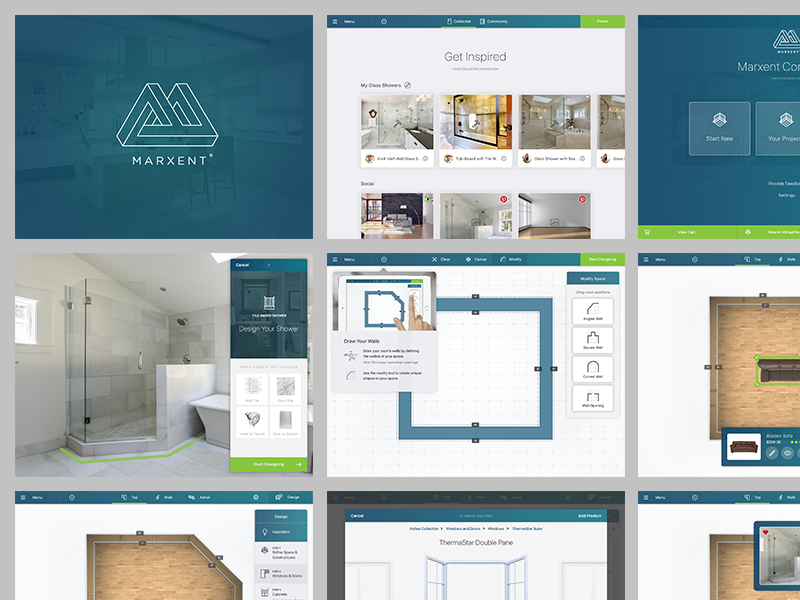 App screens