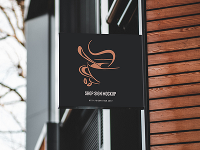 Free Shop Sign Mockup