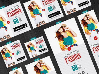 Free Summer Fashion Banners With 13 Different Sizes banners fashion banners web banners