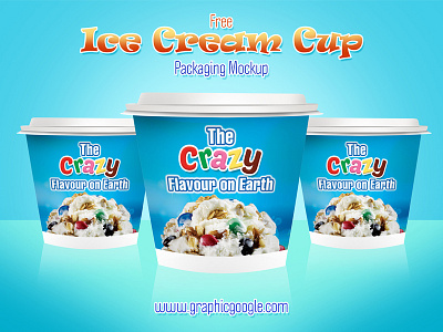 Free Ice Cream Cup Packaging Mockup free mockup mockup