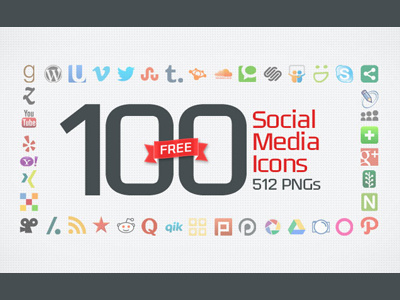 100 Free Social Media Icons