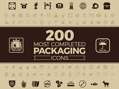 200 Most Completed Packaging Icons