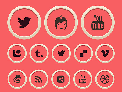 40 Flatin Social Media Icons icons social media icons