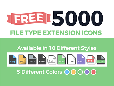5000 Free File Type / Extensions Icons file icons type