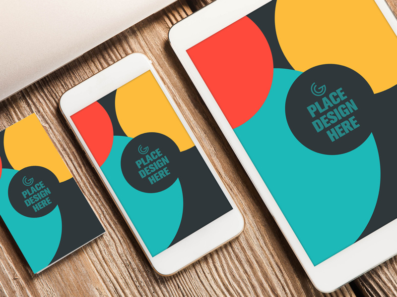 Free Business Card, Smart Phone and Tablet Mock-up PSD tablet mock-up smart phone mock-up business card mock-up free mockup mock-up