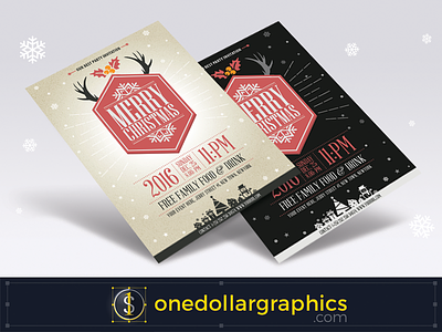 Free Vintage Christmas Flyer Template Design christmas flyer happy new year flyer