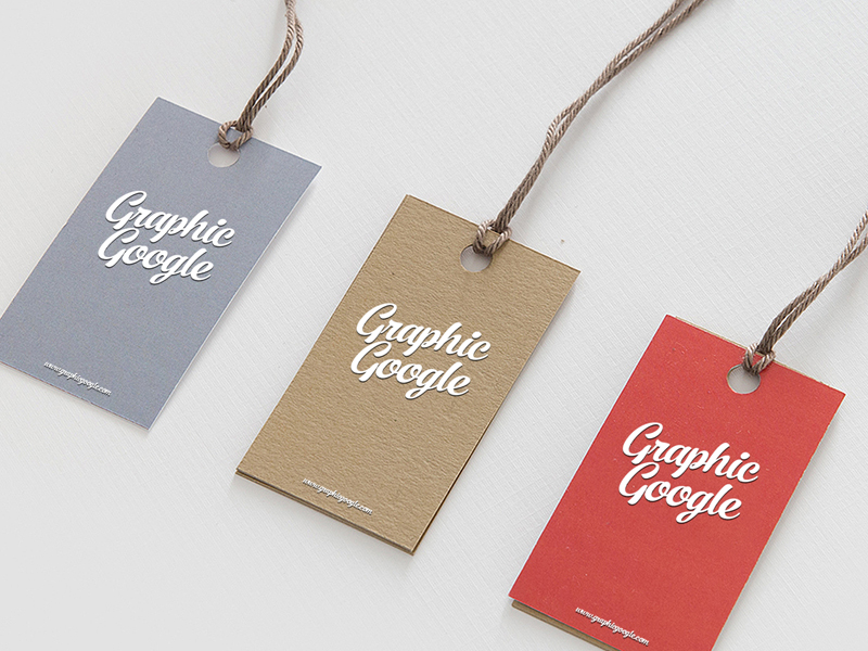 Download Free Label Hang Tag Logo Mock-up PSD by Ess Kay | uiconstock on Dribbble