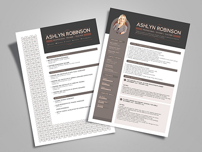 Free Resume - CV Design Template for Trainers & Teachers