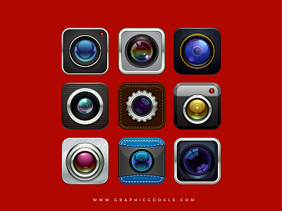 9 Camera Icons Vector Graphics Freebie camera icons free icons icons