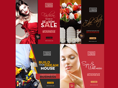 4 Free Multipurpose Instagram Banner Templates 2017