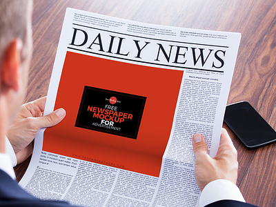 Free Newspaper MockUp For Advertisement mockup newspaper