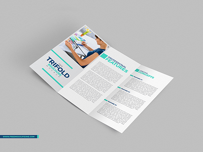 Free Tri-Fold Brochure Mockup free free mockup freebies mockup