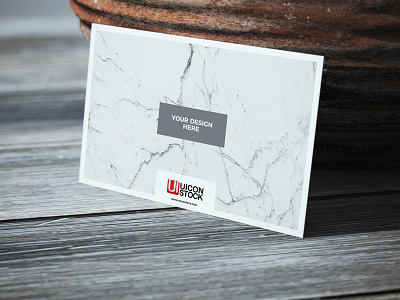 Free Business Card On Wooden Table Mockup