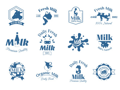 Creative Dairy Milk Logos dairy dairy logo inspiration logo logo design logo ideas