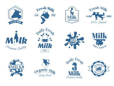 Creative Dairy Milk Logos