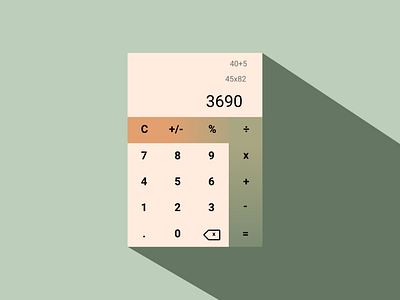 Earthy Calculator Design