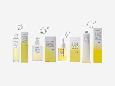 Yellow Beauty Catalog branding design design lead design management packaging design product design