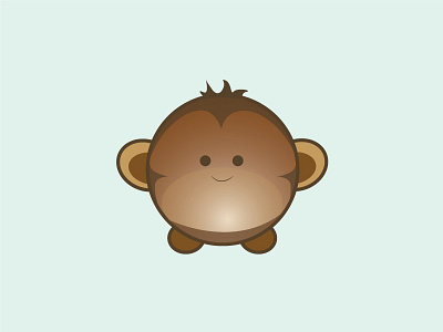 Monkey animal cute design illustration monkey vector