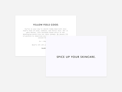 Promo Inserts design insert minimal postcard simple type