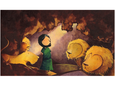 Daniel and the Lions children book illustration childrens books illustration illustrations illustrator picture book picture books