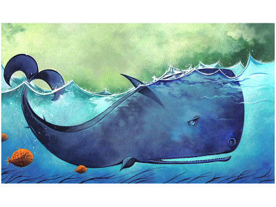 Jonah and the Whale children book illustration childrens books illustration illustrations illustrator picture book picture books