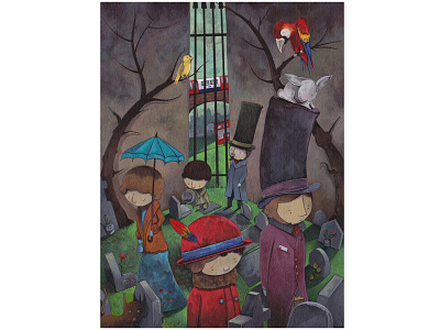 Pet Cemetery children book illustration childrens books illustration illustrations illustrator picture book picture books