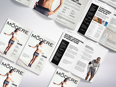 Modere: Product Brochure brochure magazine magazine layout print print layout