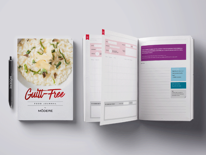 Food Journal book design indesign print design