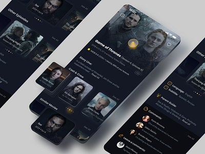 Movie App cinema dark minimal movie sreaming