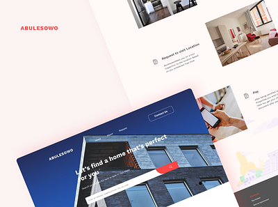 Abulesowo Real Estate Agency website design graphic design ui