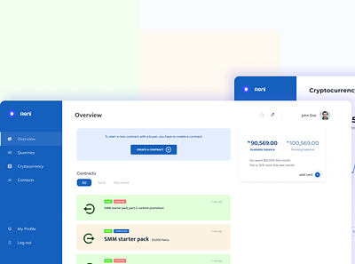 Renitrust Escrow Service design fintech ui visual design