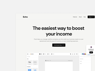 Landing page design design fintech framer graphic design ui visual design