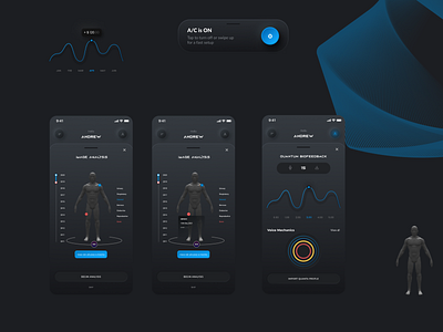 Quantum Medicine App design mobile app ui visual design
