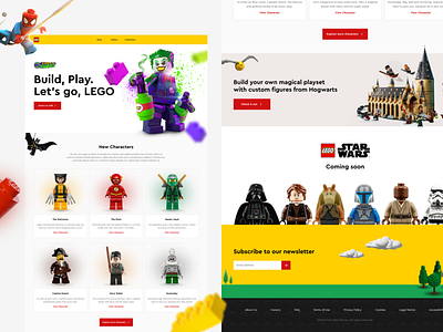 Let's go, LEGO! 👾 branding clean colorful dc design illustration logo marvel minimal mobile product design star wars superhero ui ui design ux web web design