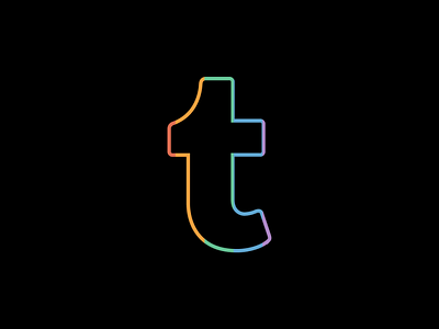 Tumblr Logo Redesign branding colorful design logo ui
