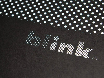 Blink Detail design detail screen print