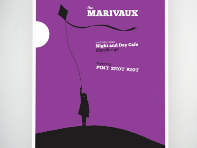 Marivaux band poster screen print